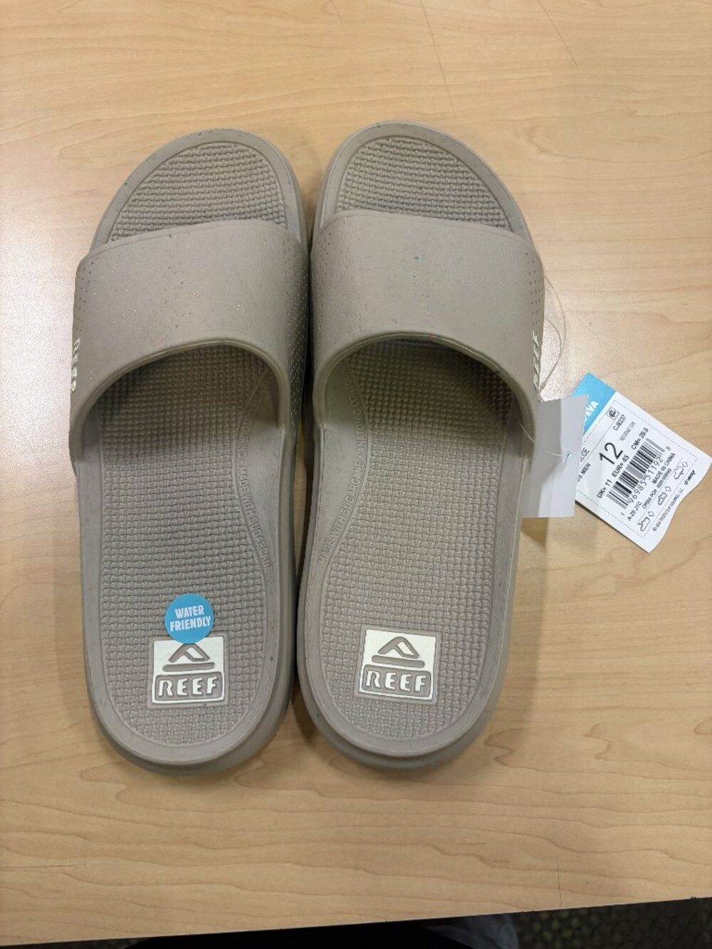 Reef Oasis Sandals Men's Regrind Tan Slip-On Comfort Slides Sizes 9, 10, 11, 12